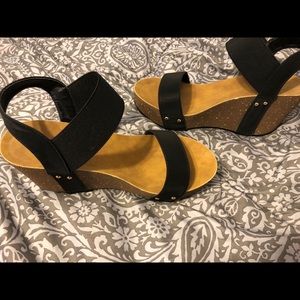 Black Anna Zulily Sandals